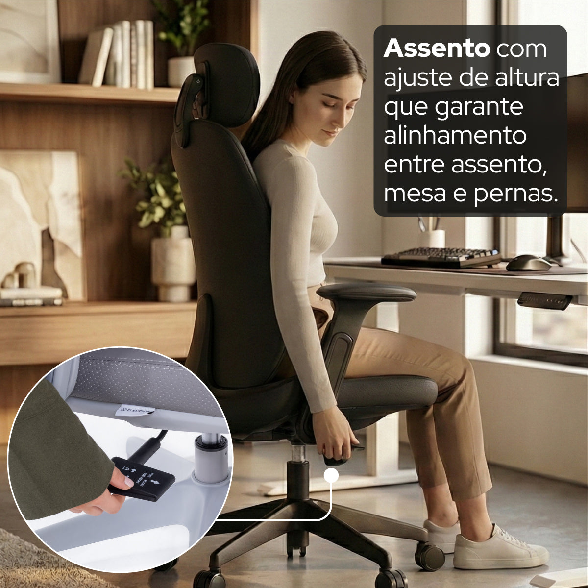 Cadeira Ergonômica Elements Belena
