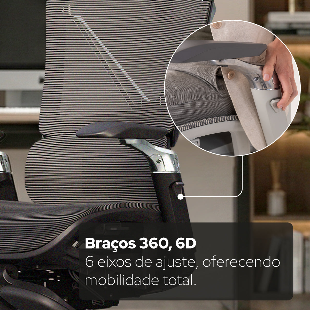 Cadeira Ergonômica de Massagem Elements Calaena