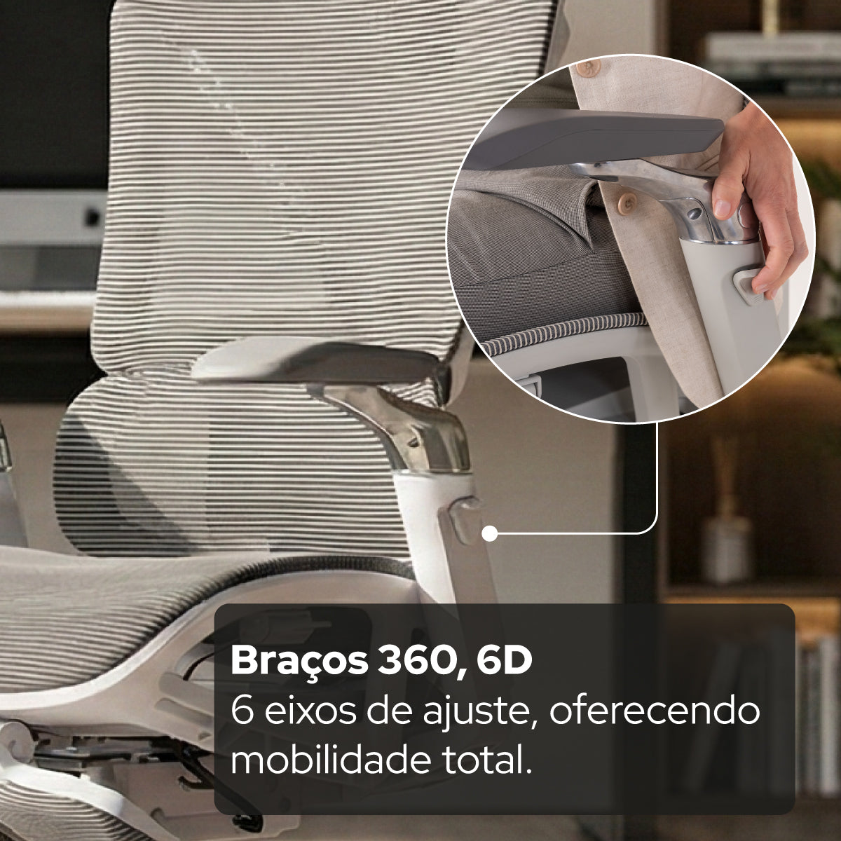 Cadeira Ergonômica de Massagem Elements Calaena