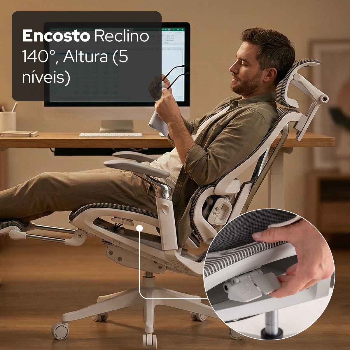 Cadeira Ergonômica de Massagem Elements Calaena