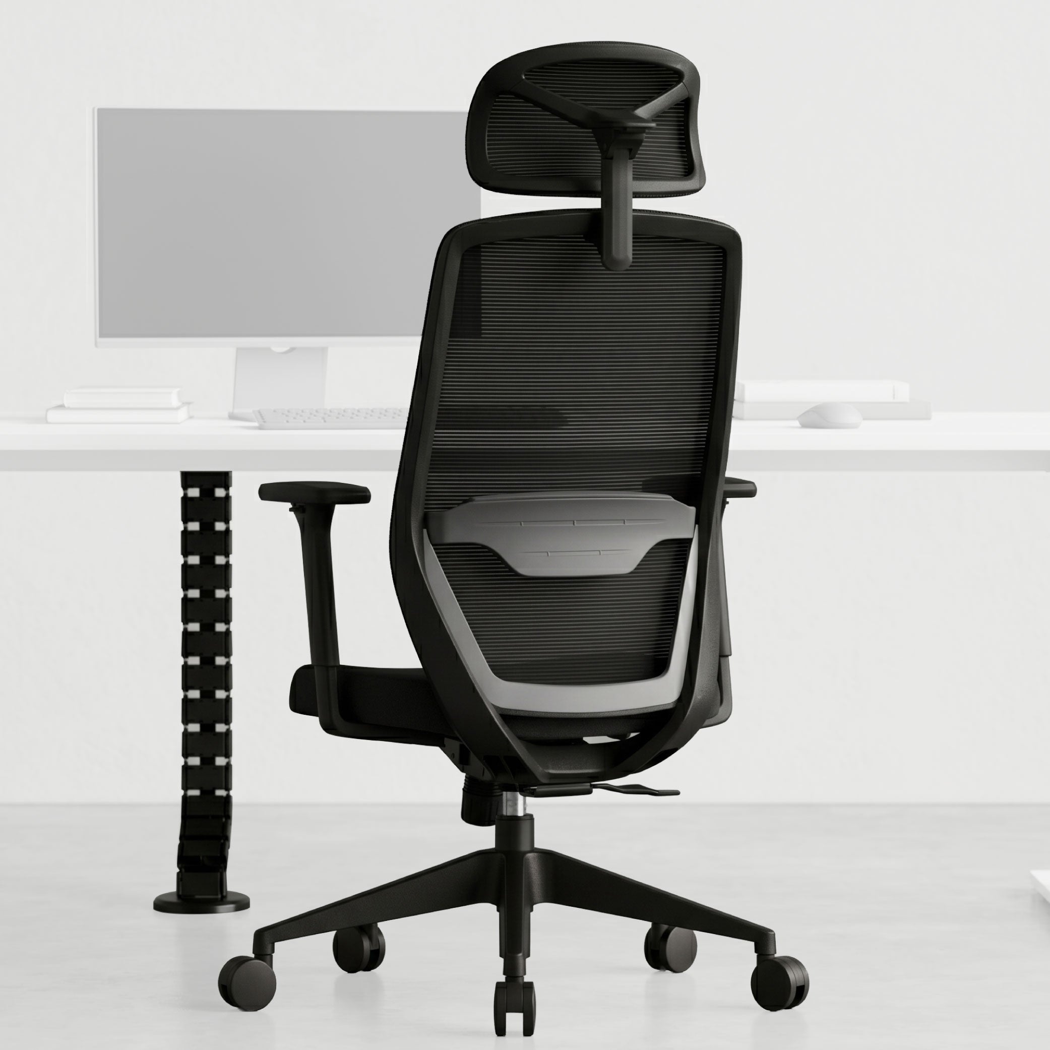 Cadeira Ergonômica Elements Serena + Organizador de Cabos Spine Cable
