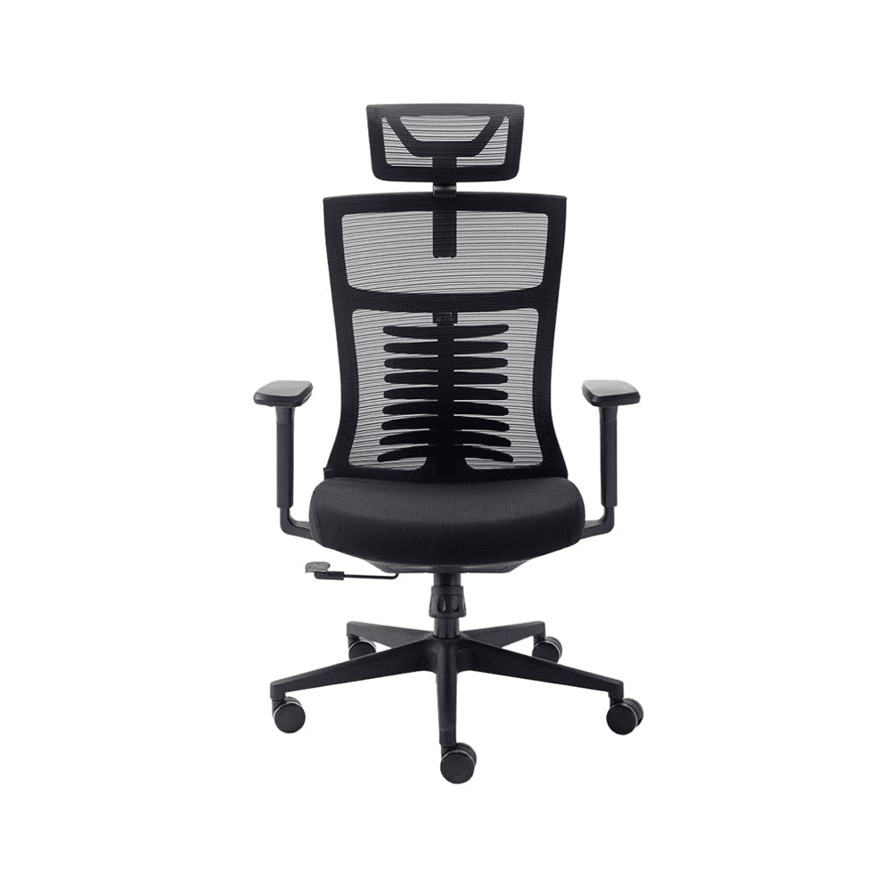 cadeira ergonômica de escritório, modelo vertta básica, cor preta.