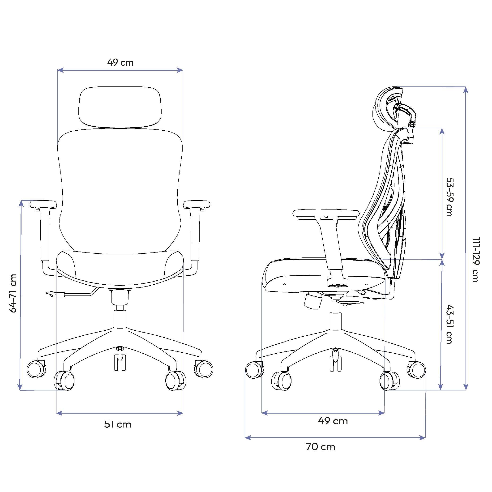 Cadeira Ergonômica Elements Rasala