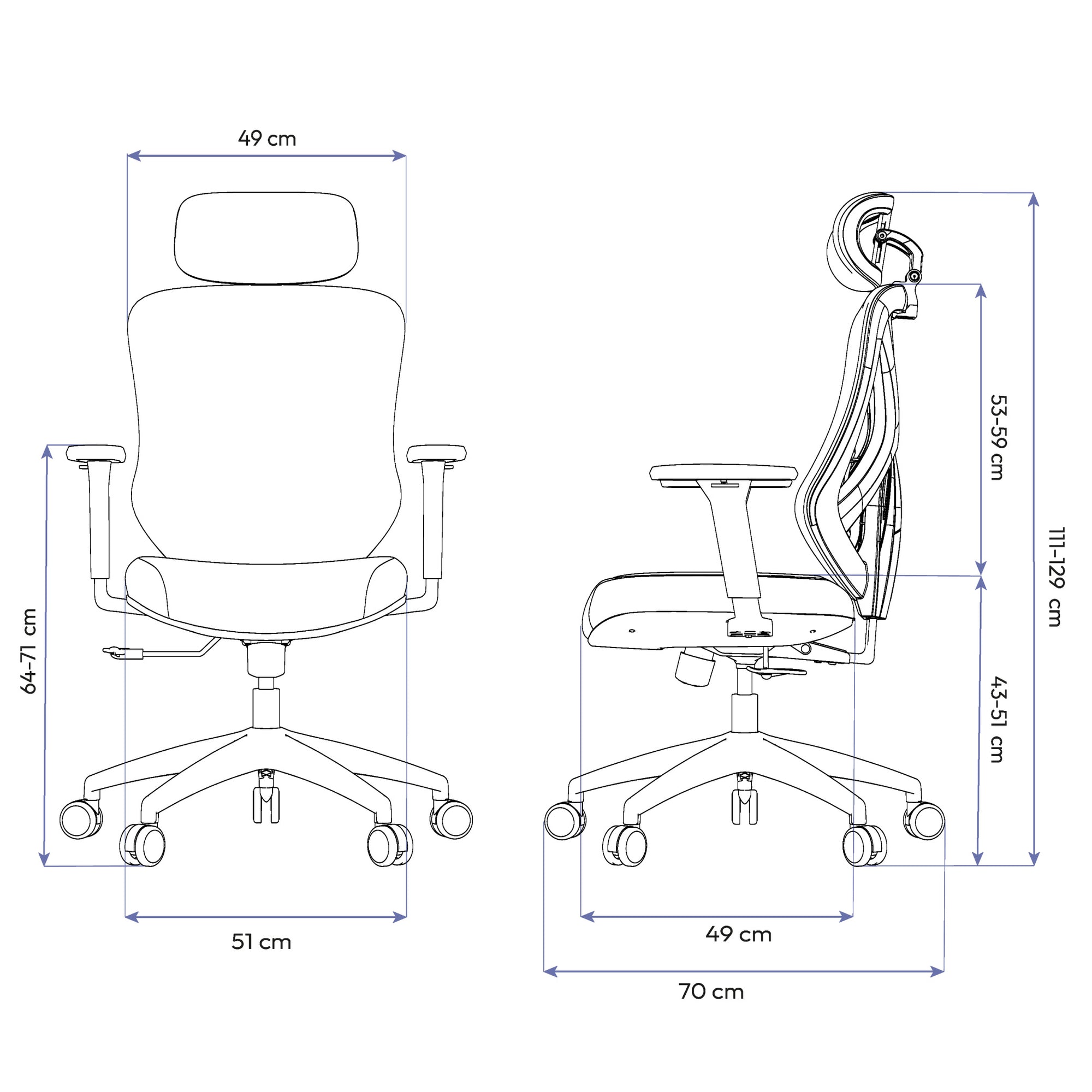 Cadeira Ergonômica Elements Rasala
