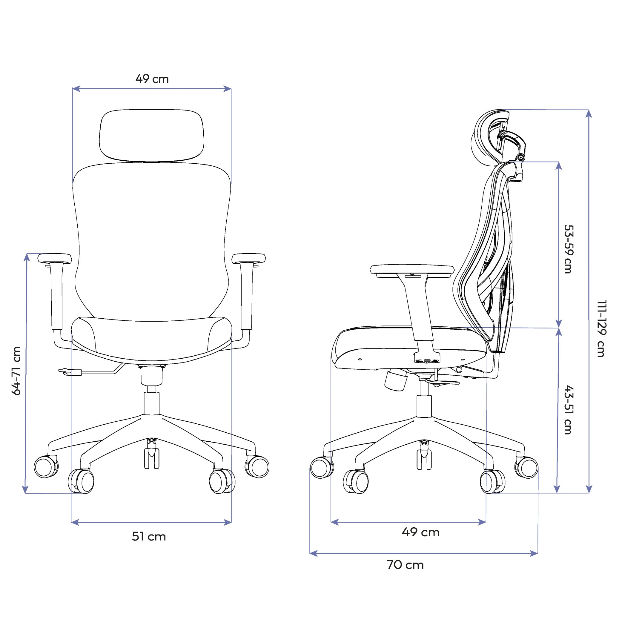 Cadeira Ergonômica Elements Rasala
