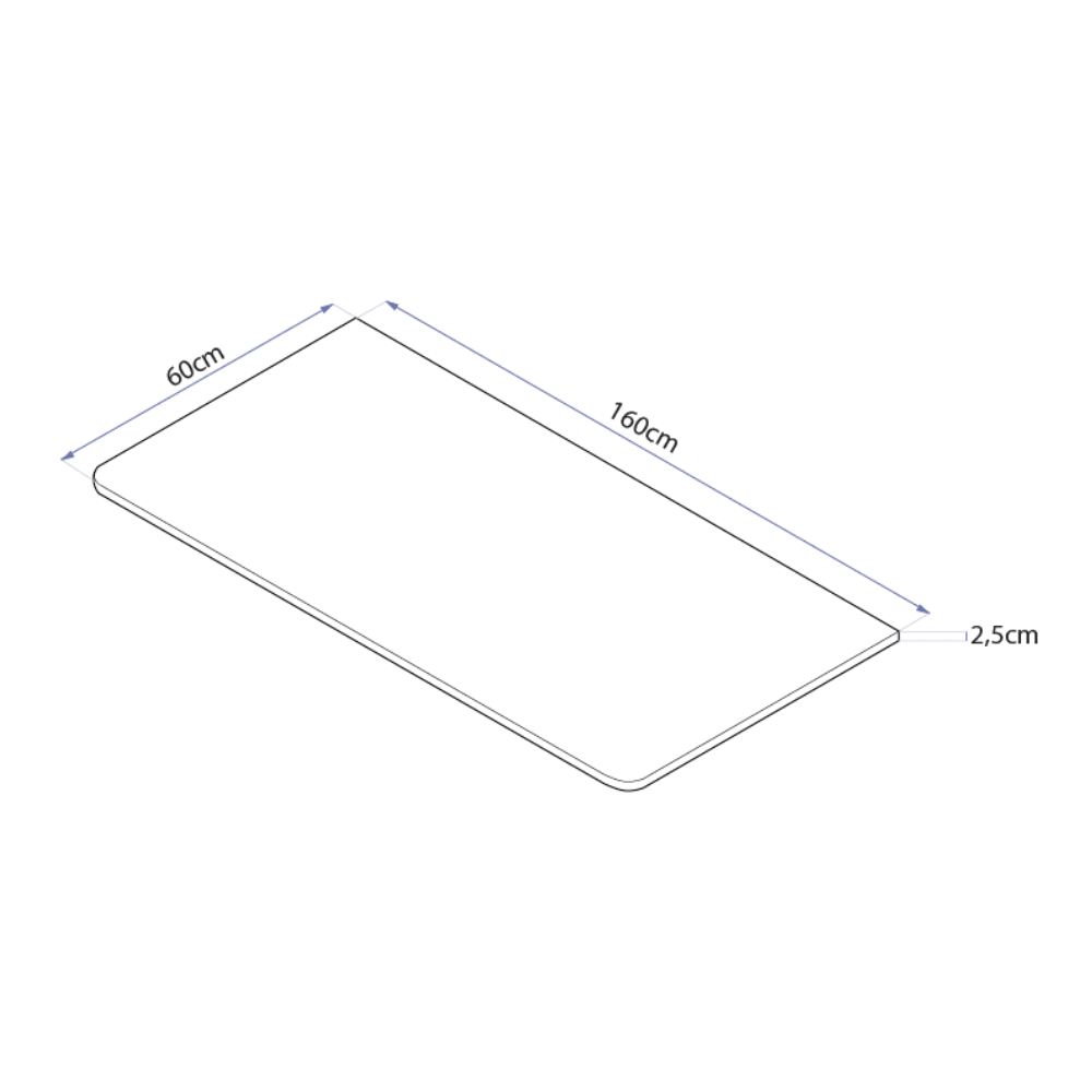 Mesa com Regulagem de Altura Elétrica Misch Base + Tampo 160cm