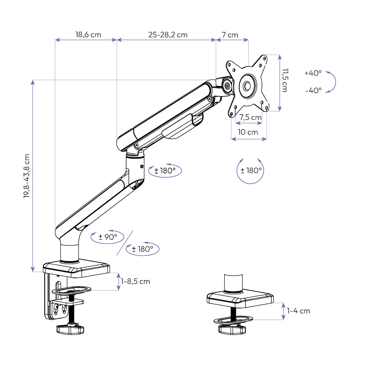 Braço Articulado para Monitor Elements Aice