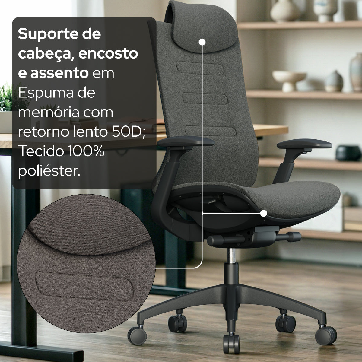Cadeira Ergonômica Elements Etérea