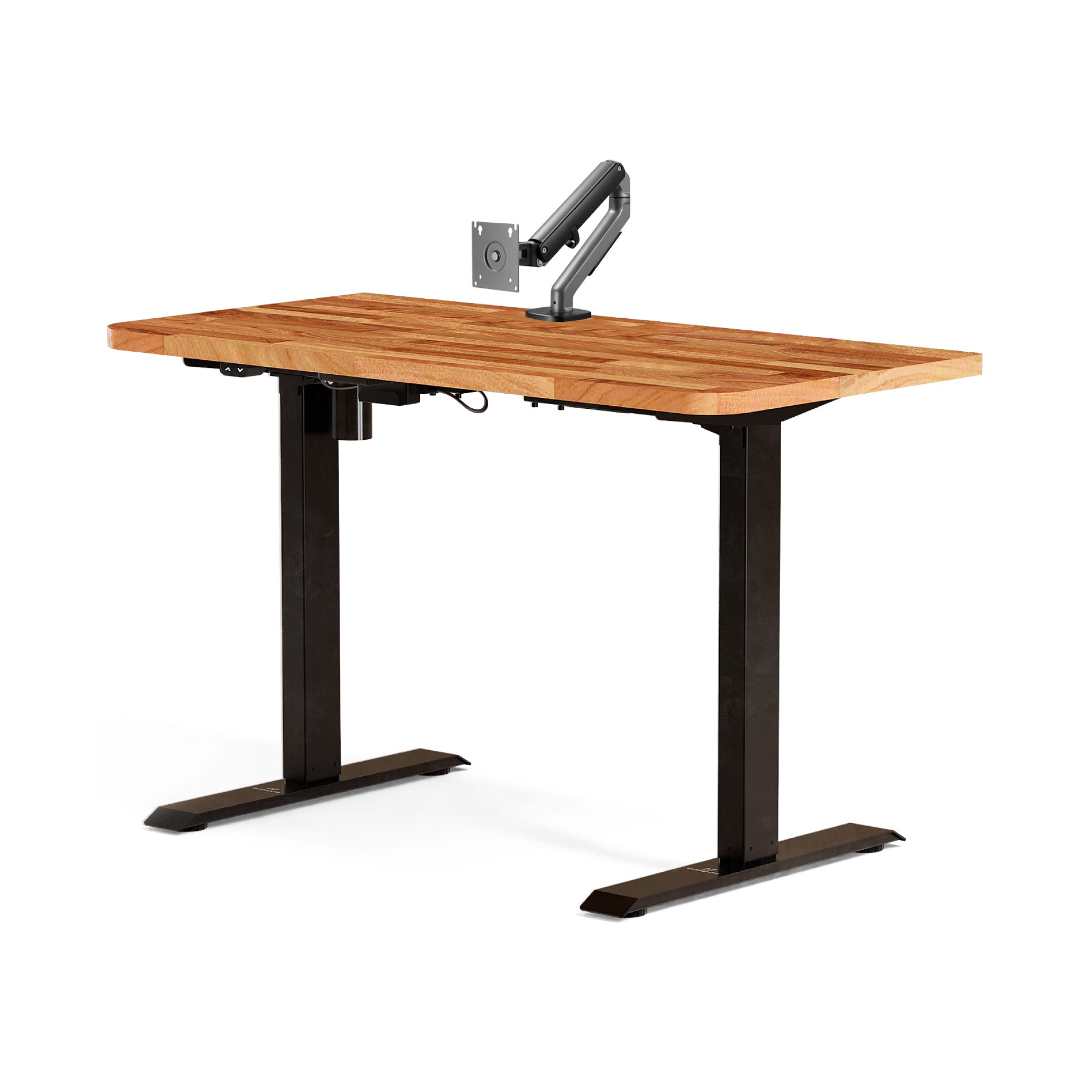 Mesa com Regulagem de Altura Elétrica Misch + Tampo 140cm + Braço Articulado Axion