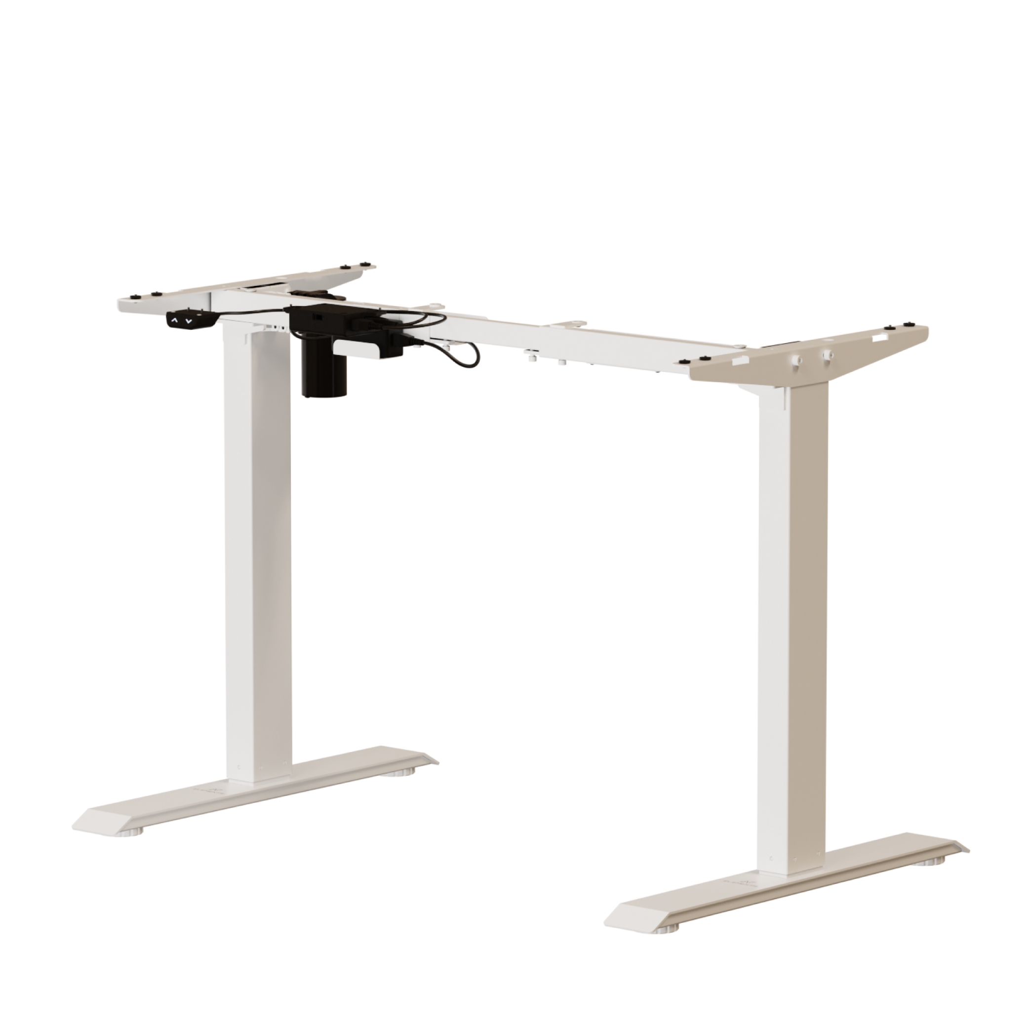 Mesa com Regulagem de Altura Elétrica Misch + Tampo 140cm + Braço Articulado Axion