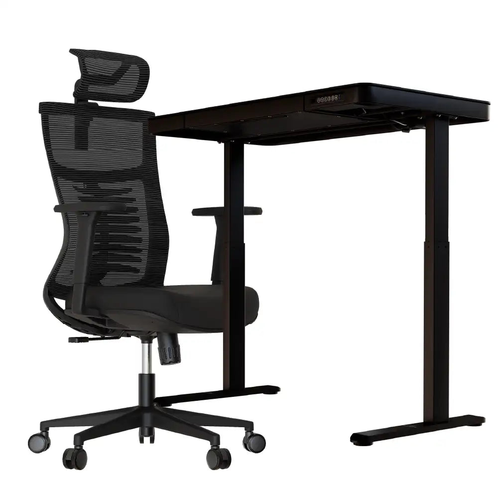 Combo Mesa Musa e Cadeira Ergonômica Vertta Preta