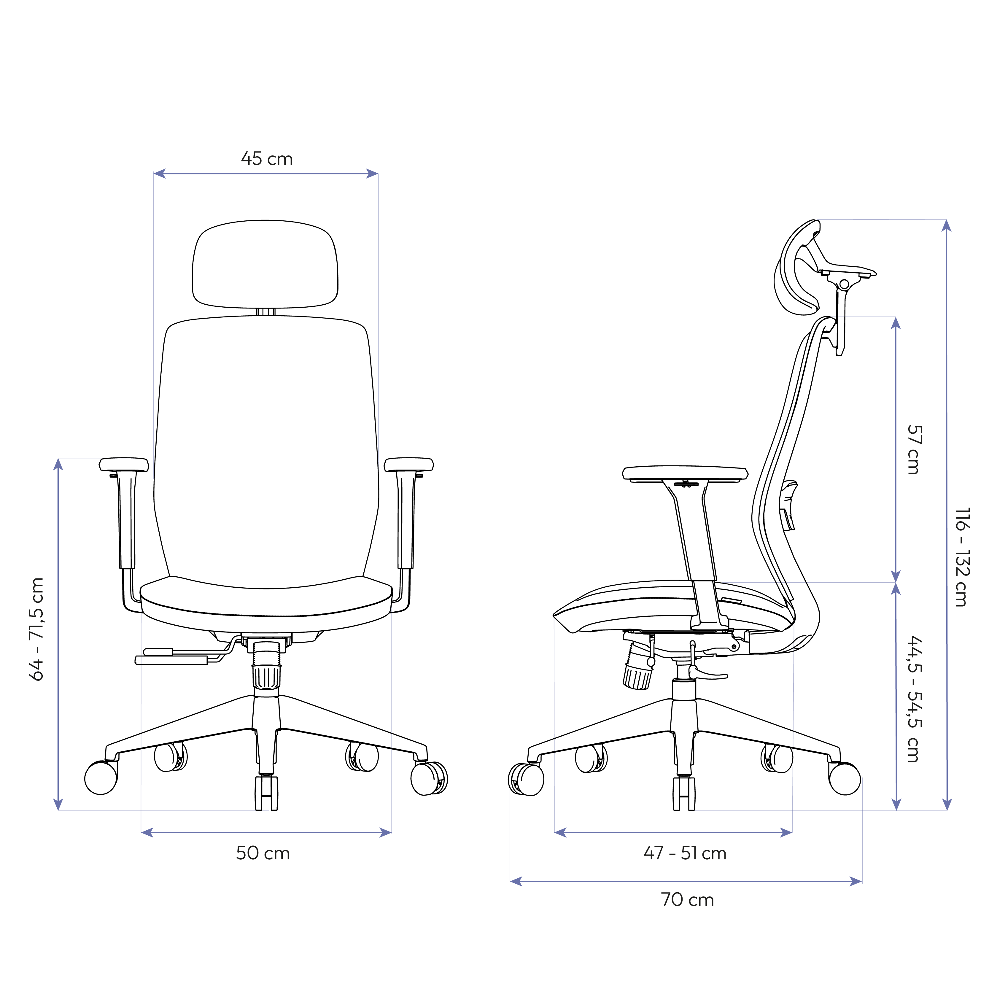 Cadeira Ergonômica Elements Serena