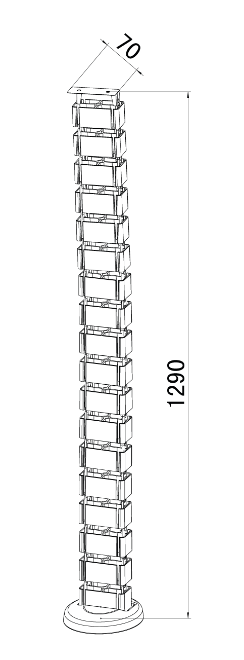 Organizador de Cabos Vertebra - Spine Cable - Elements