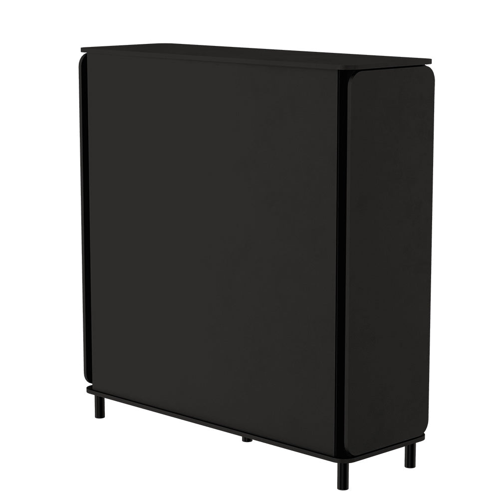 A imagem mostra a parte traseira do Armário Appennini Large na cor chumbo