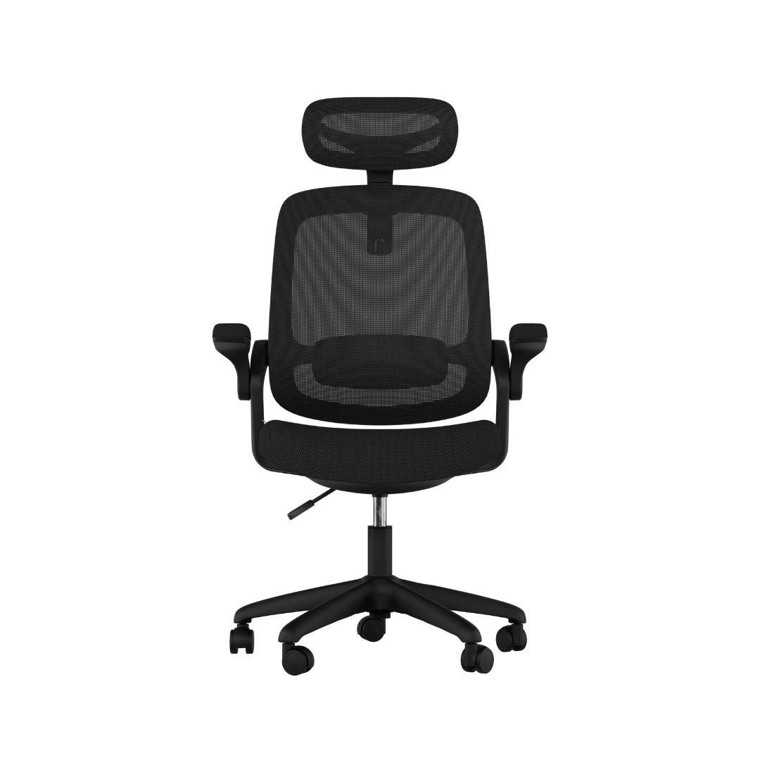 Cadeira ergonômica Astra - ideal para quem precisa de uma cadeira confortável e prática para o home office ou escritório. Inclui ajuste de altura e suporte lombar básico, oferecendo ergonomia a um preço acessível.