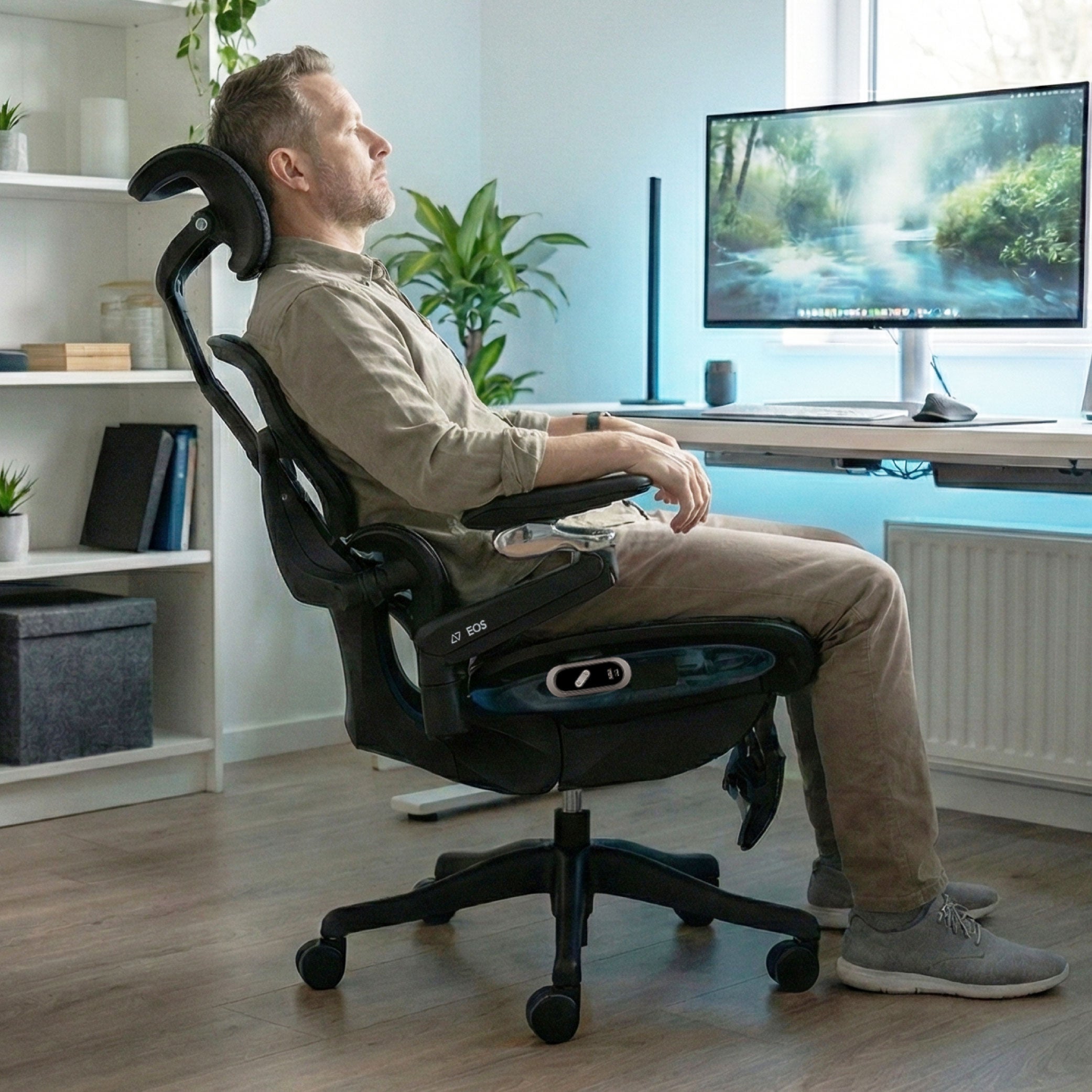 Cadeira Ergonômica de Ajuste Elétrico Elements EOS - Open Box