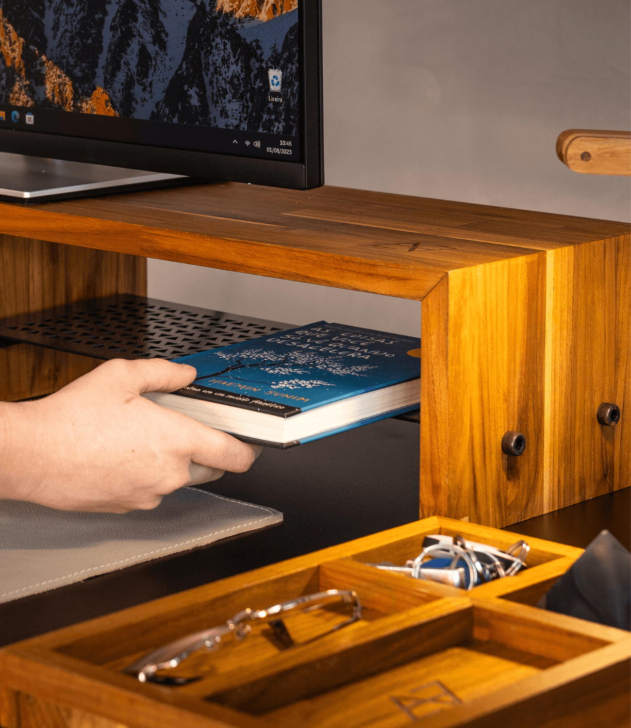 Suporte para Monitor Mesa Elevado Elements - Elements