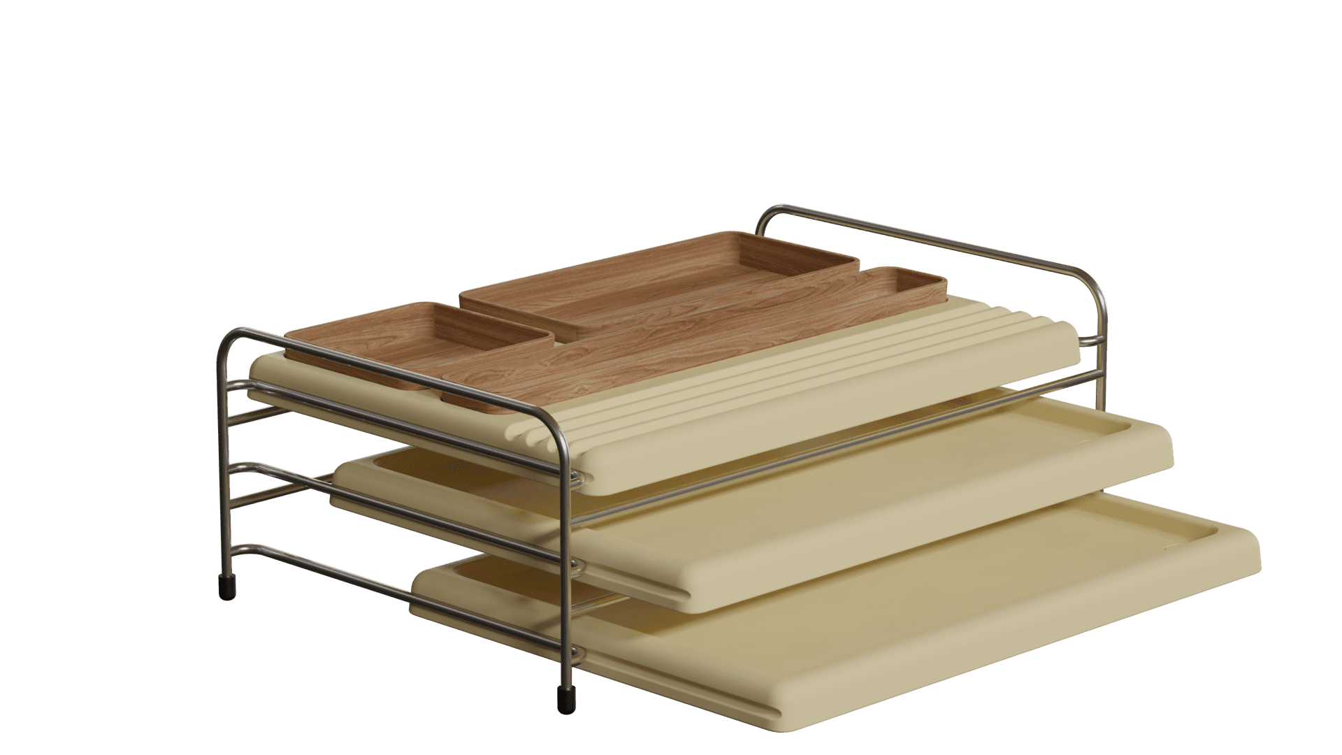 A imagem mostra o Conjunto Bandeja organizadora Baltea na cor ege