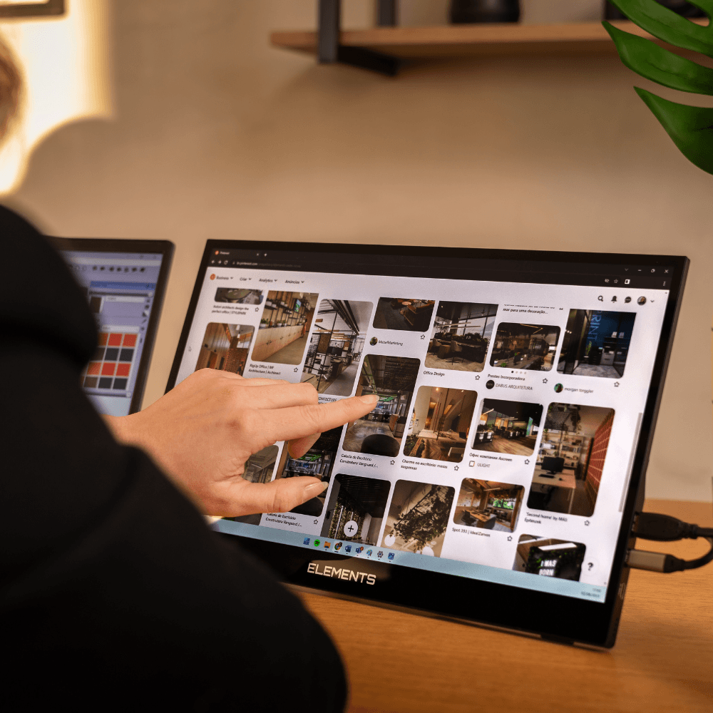 Monitor Portátil Elements Schnap Touchscreen - Elements