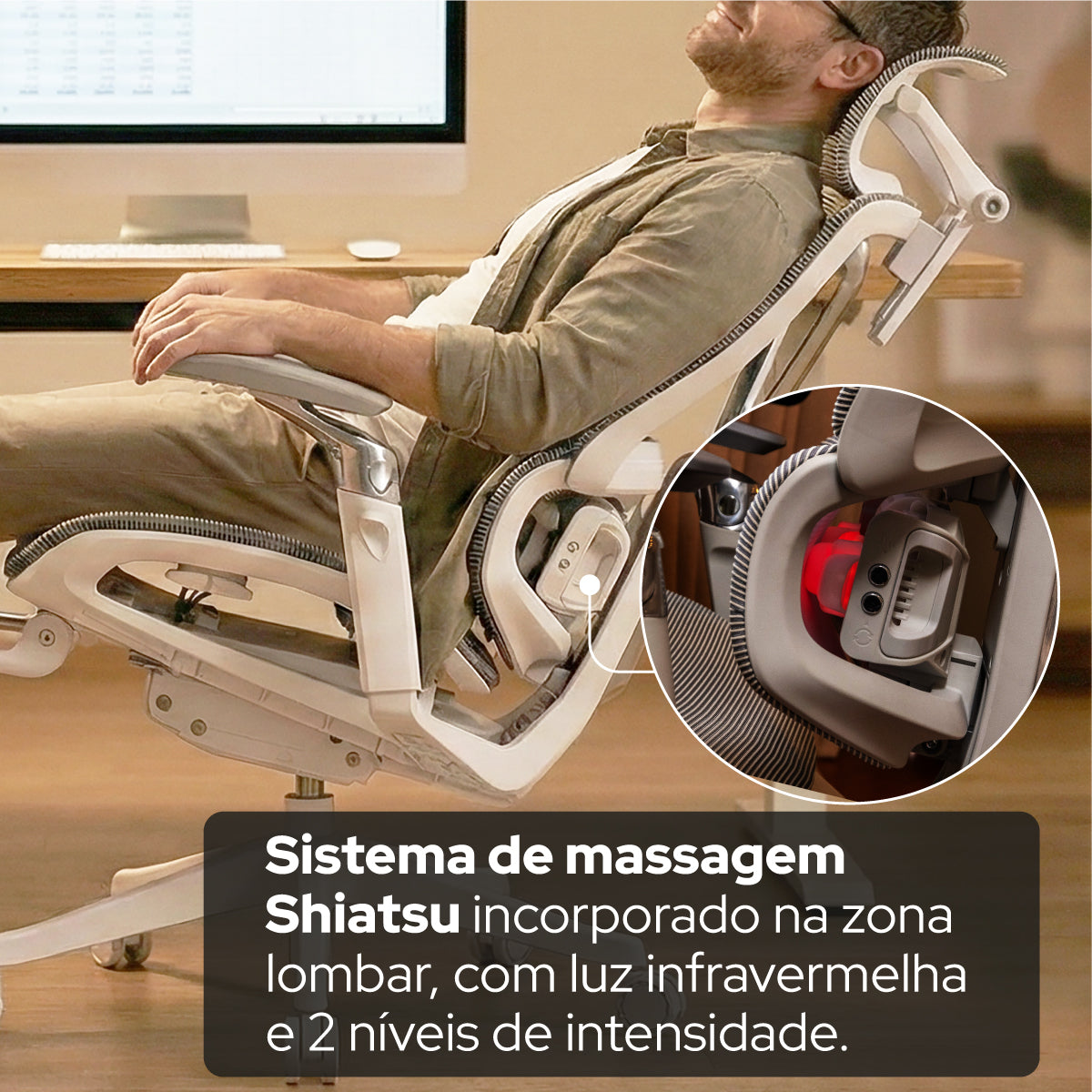 Cadeira Ergonômica de Massagem Elements Calaena