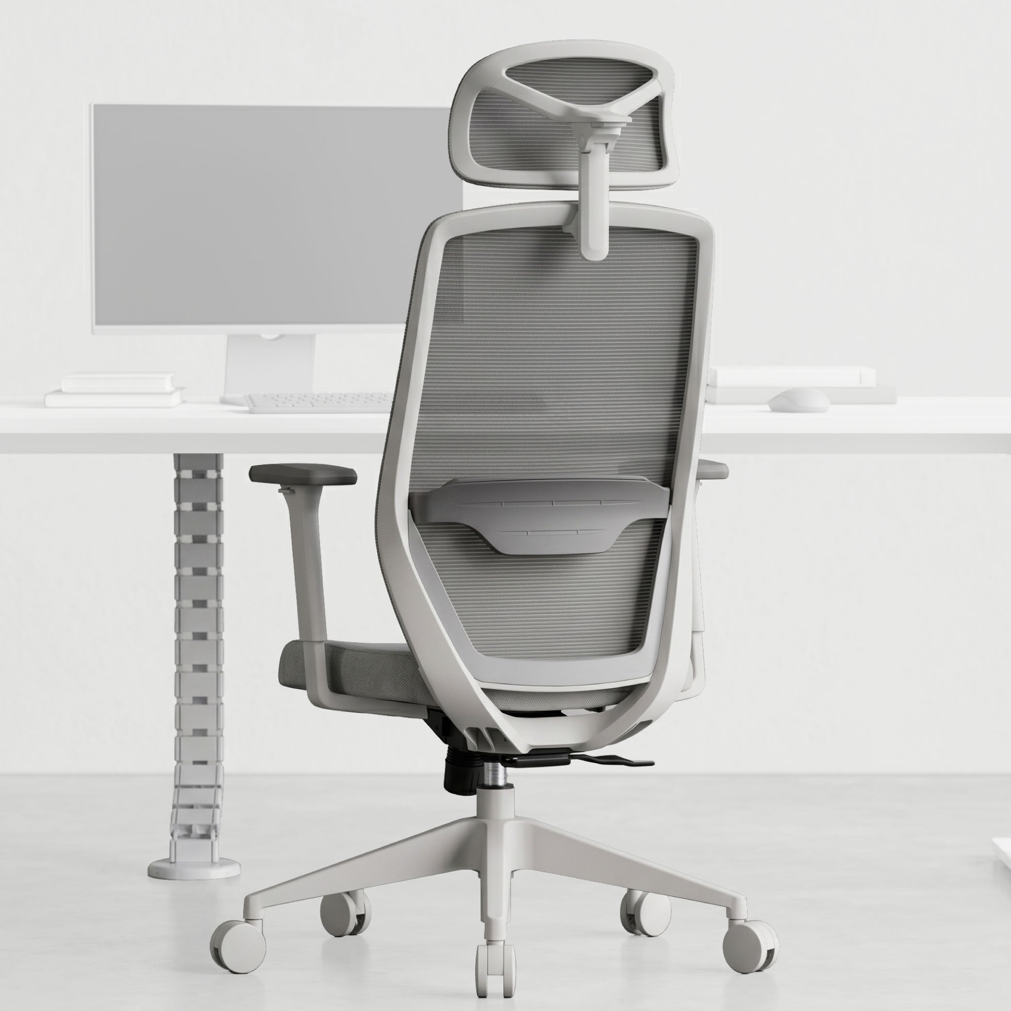 Cadeira Ergonômica Elements Serena + Organizador de Cabos Spine Cable