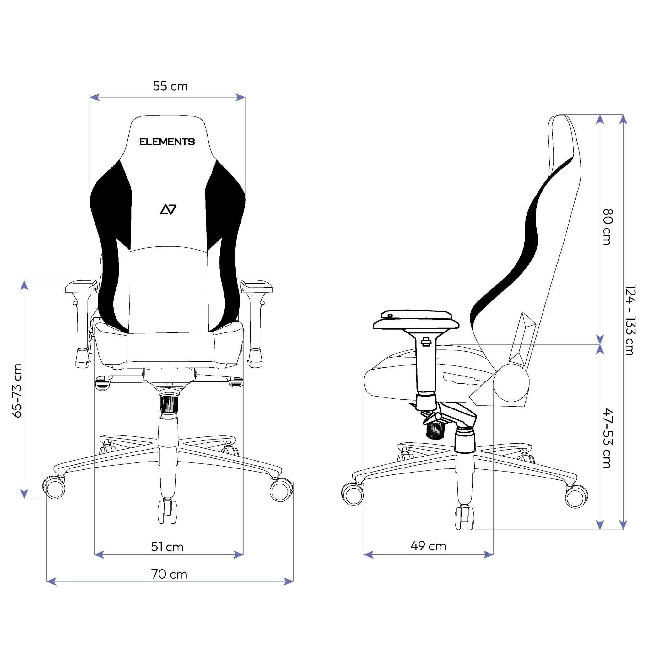 Cadeira Gamer Elements Lunari Fearless