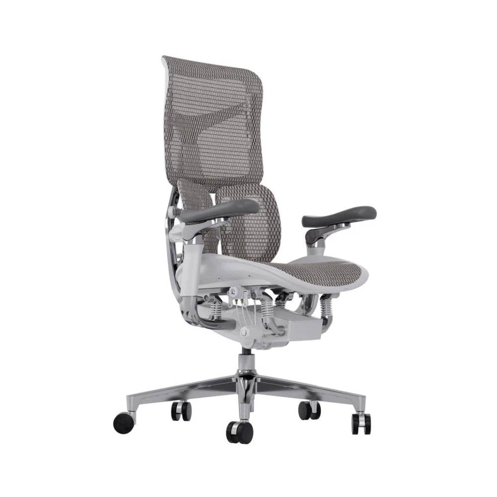 A cadeira ergonômica UNA, com um design ergonômico que oferece suporte independente para a coluna vertebral e conforto para longas horas de trabalho. A cadeira é feita de Mesh premium respirável. A cadeira também é ajustável em altura, profundidade e inclinação, para que possa ser personalizada para se adaptar às necessidades individuais de cada usuário.
