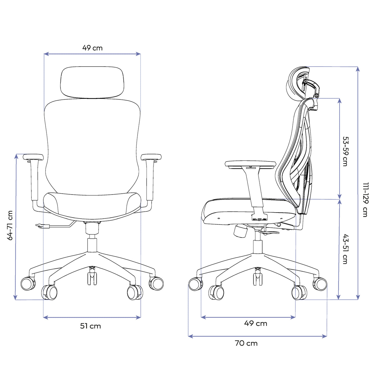 Cadeira Ergonômica Elements Rasala