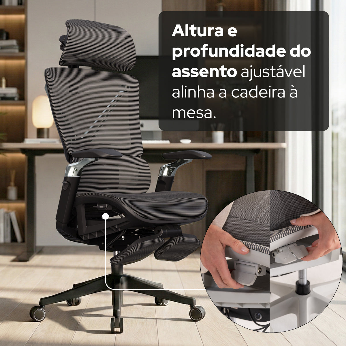 Cadeira Ergonômica de Massagem Elements Calaena