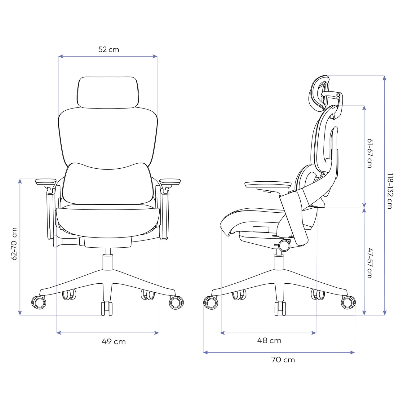 Cadeira ergonômica Elements Calira
