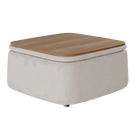 Mesa de centro Elements Berti 4 em 1 (Mesa + Apoio de pés + Puff + Baú)