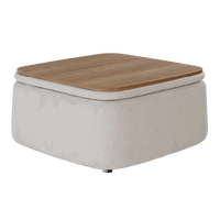 Mesa de centro Elements Berti 3 em 1 (Mesa + Puff + Baú)