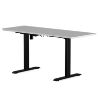 Mesa com Regulagem de Altura Elétrica Misch Base Preta + Tampo 160cm