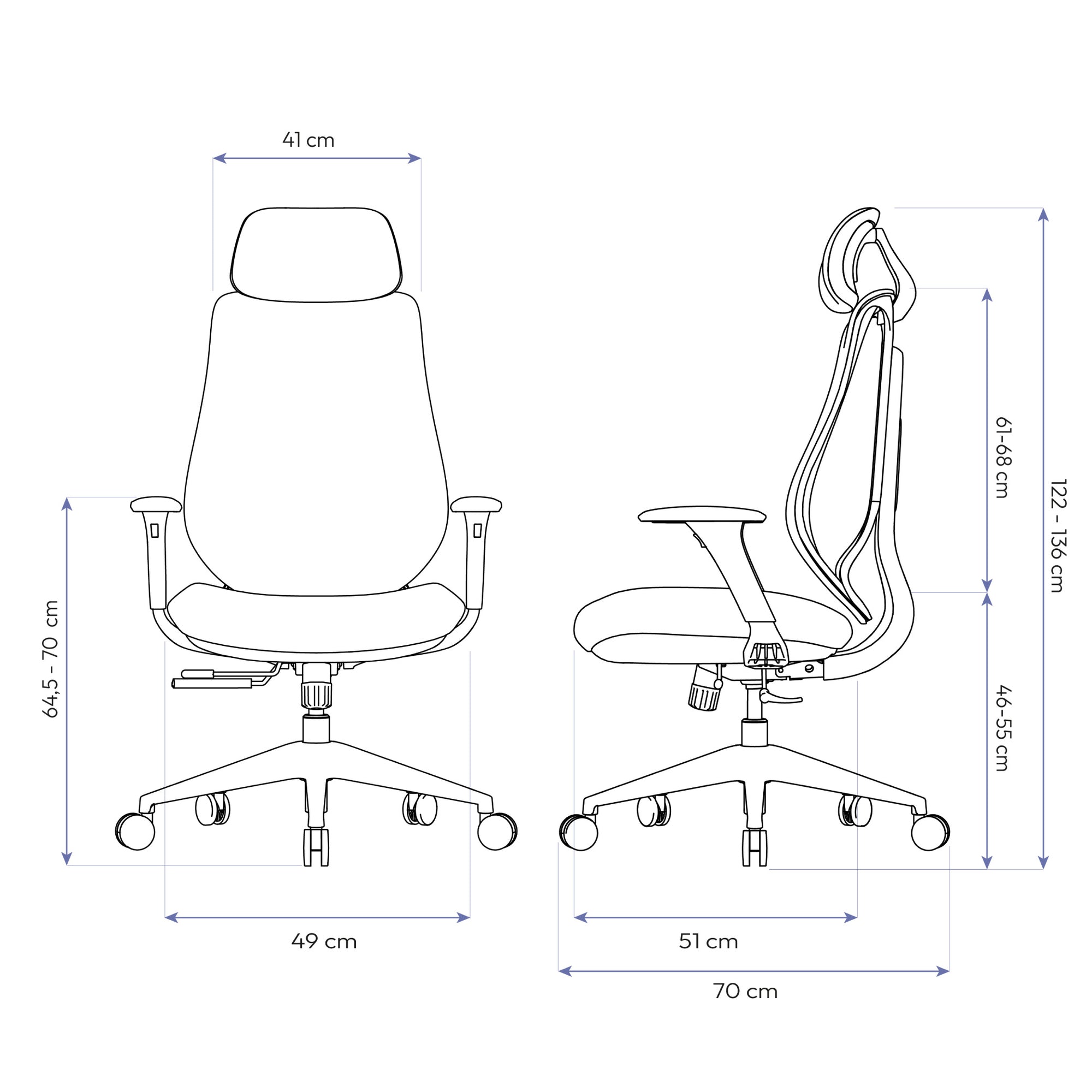 Cadeira Ergonômica Elements Galatea