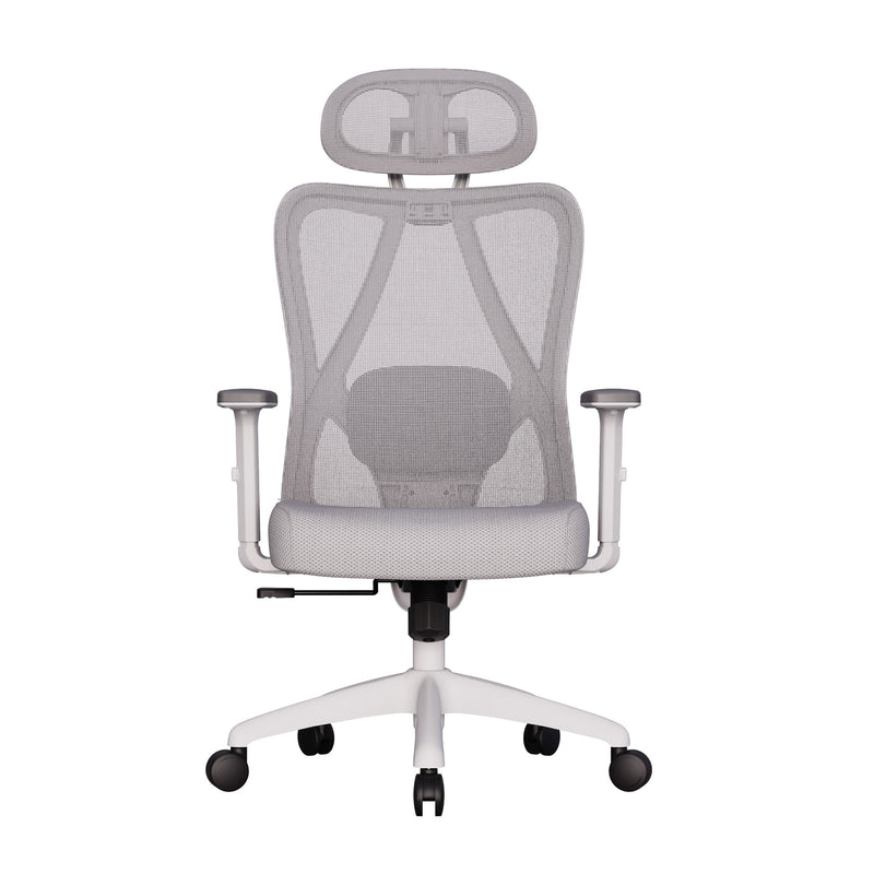 Cadeira Ergonômica Elements Samaia – Branco & Cinza