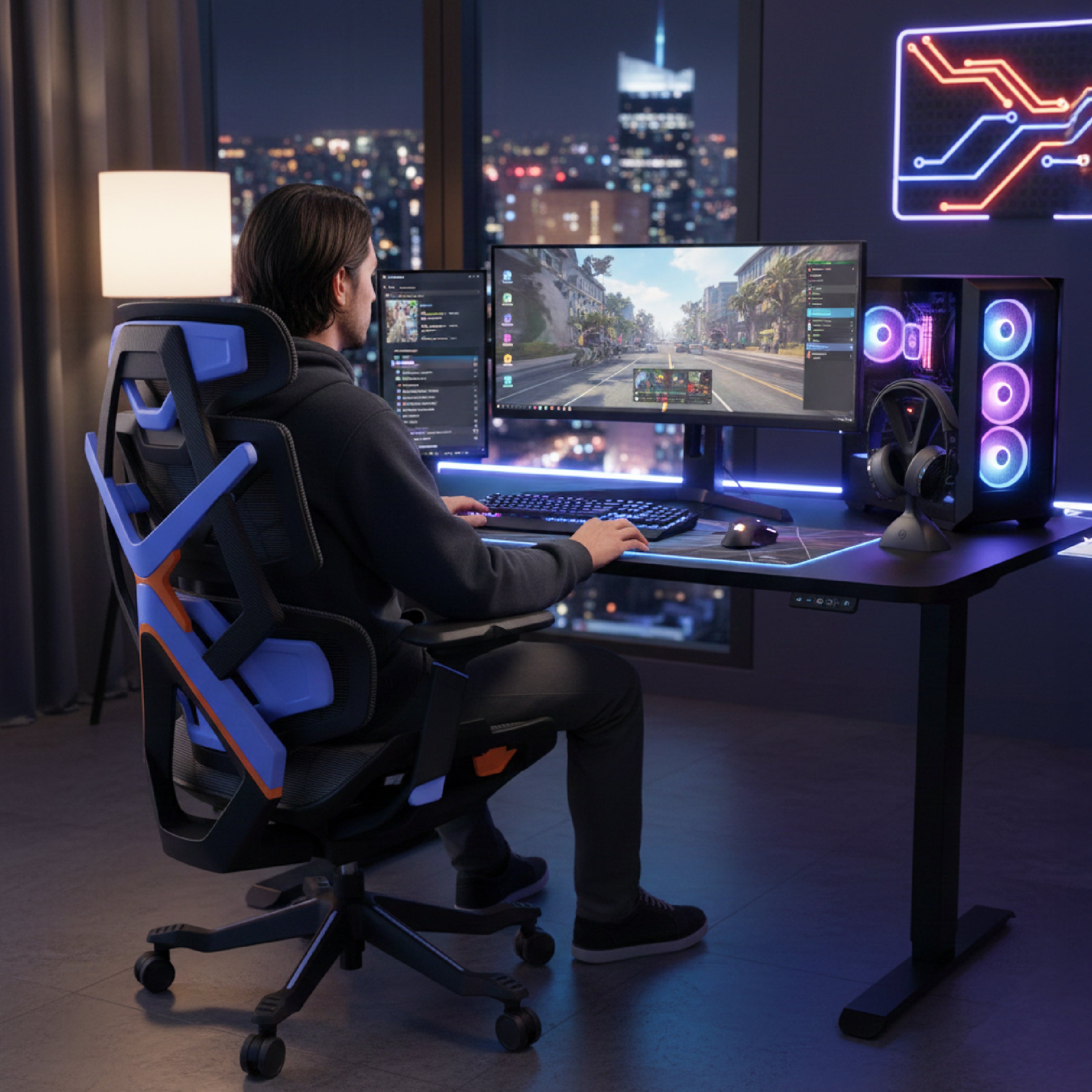 Cadeira Ergogamer Elements Vector