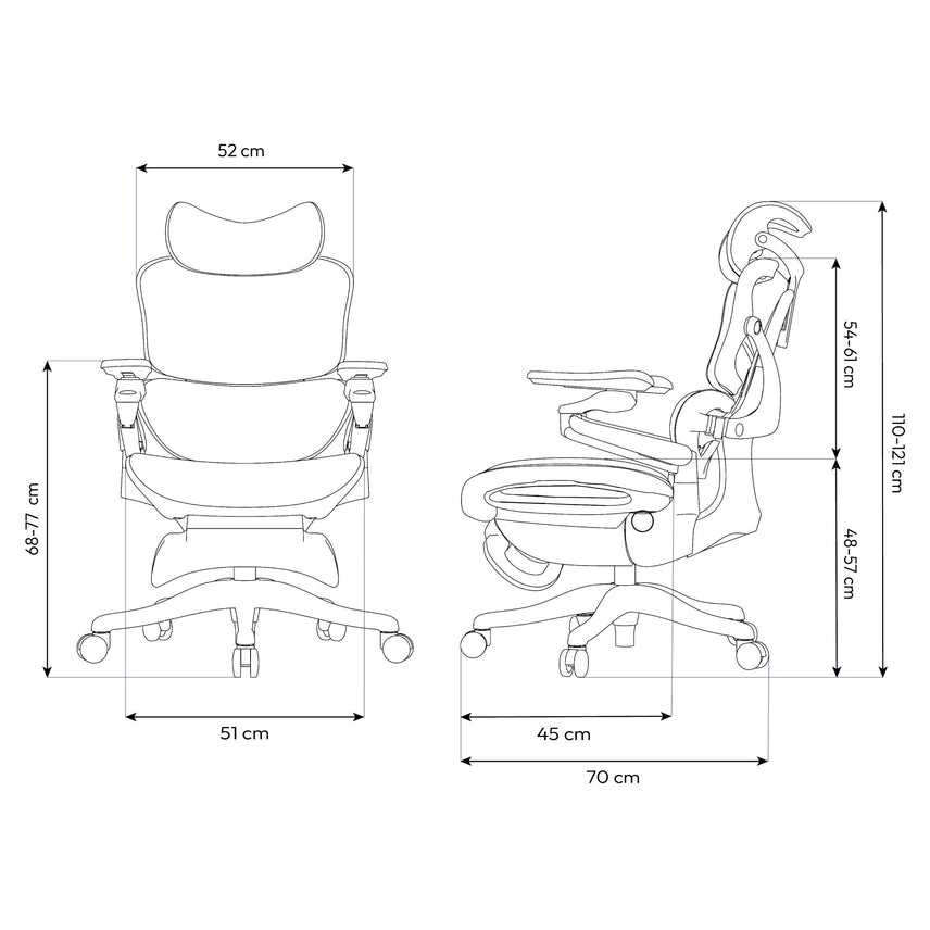 Cadeira Ergonômica de Ajuste Elétrico Elements EOS