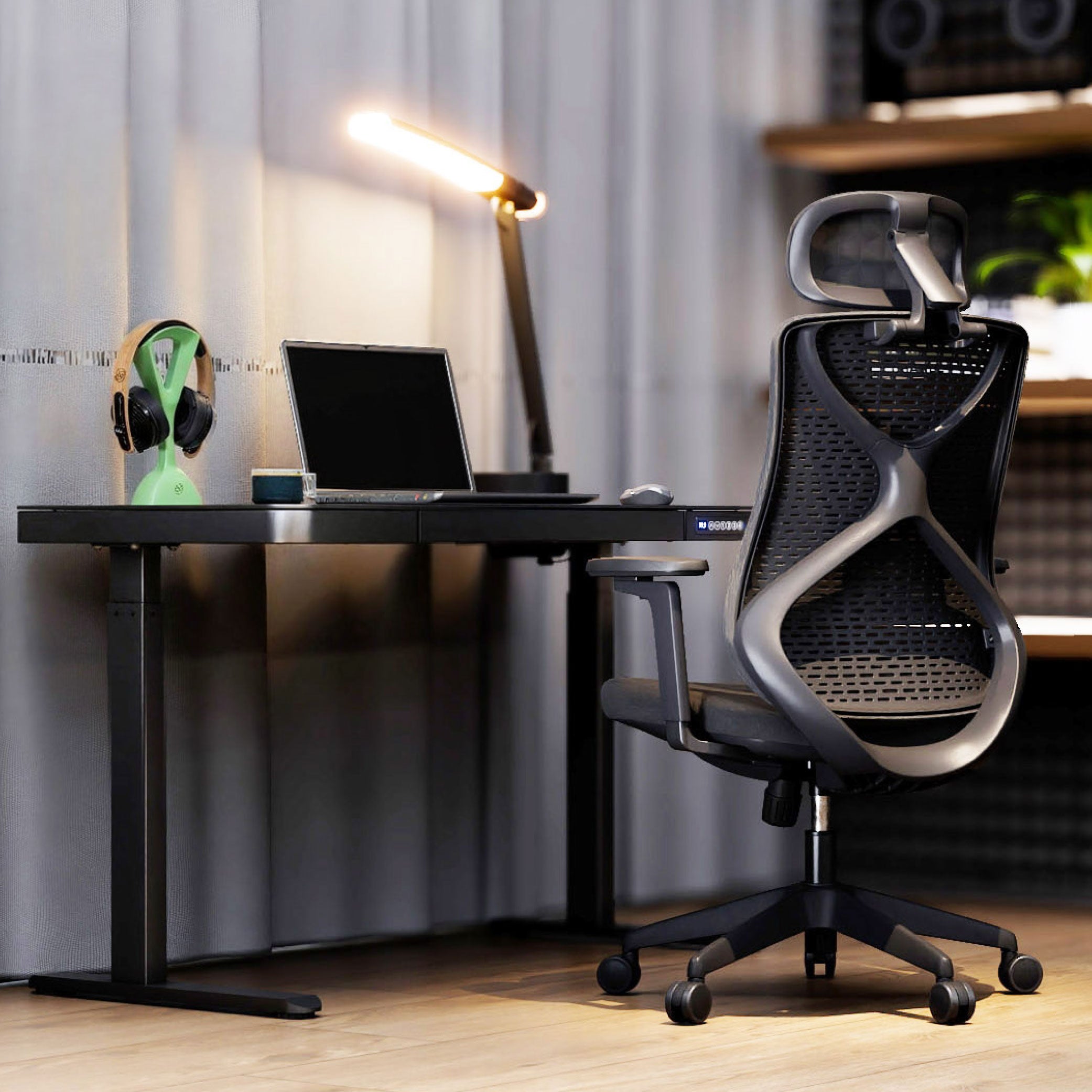 Combo Cadeira Ergonômica  Cadeira Aiven + Brinde Suporte de Headset Balmen
